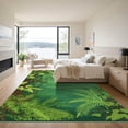 thumbnail image 3 of ODIKA 3'x5' Machine Washable Non-Slip Area Rug, Contemporary Green High Traffic Rug with Pad, Green, 1051333, 3 of 8