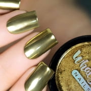 Whats Up Nails Gold Chrome Mica Nail Powder for Mirror Nails