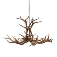 thumbnail image 3 of Meyda Tiffany 200452 Antlers 8 Light 66" Wide Antler Candle Style Chandelier - Copper, 3 of 6
