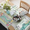 thumbnail image 3 of Easter Placemats Set of 6, 12x18 Inch Bunny Table Mats Seasonal Spring Washable Place Mats Reusable Happy Easter Rabbit Flowers Placemat for Party Kitchen Dining Holiday Table Decoration, 3 of 6