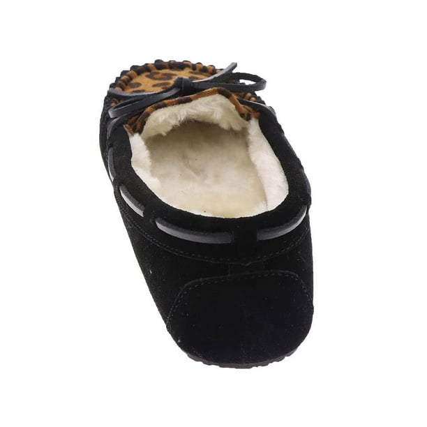 Minnetonka Lodge Trapper Women s Slipper 5 C D US Leopard Black