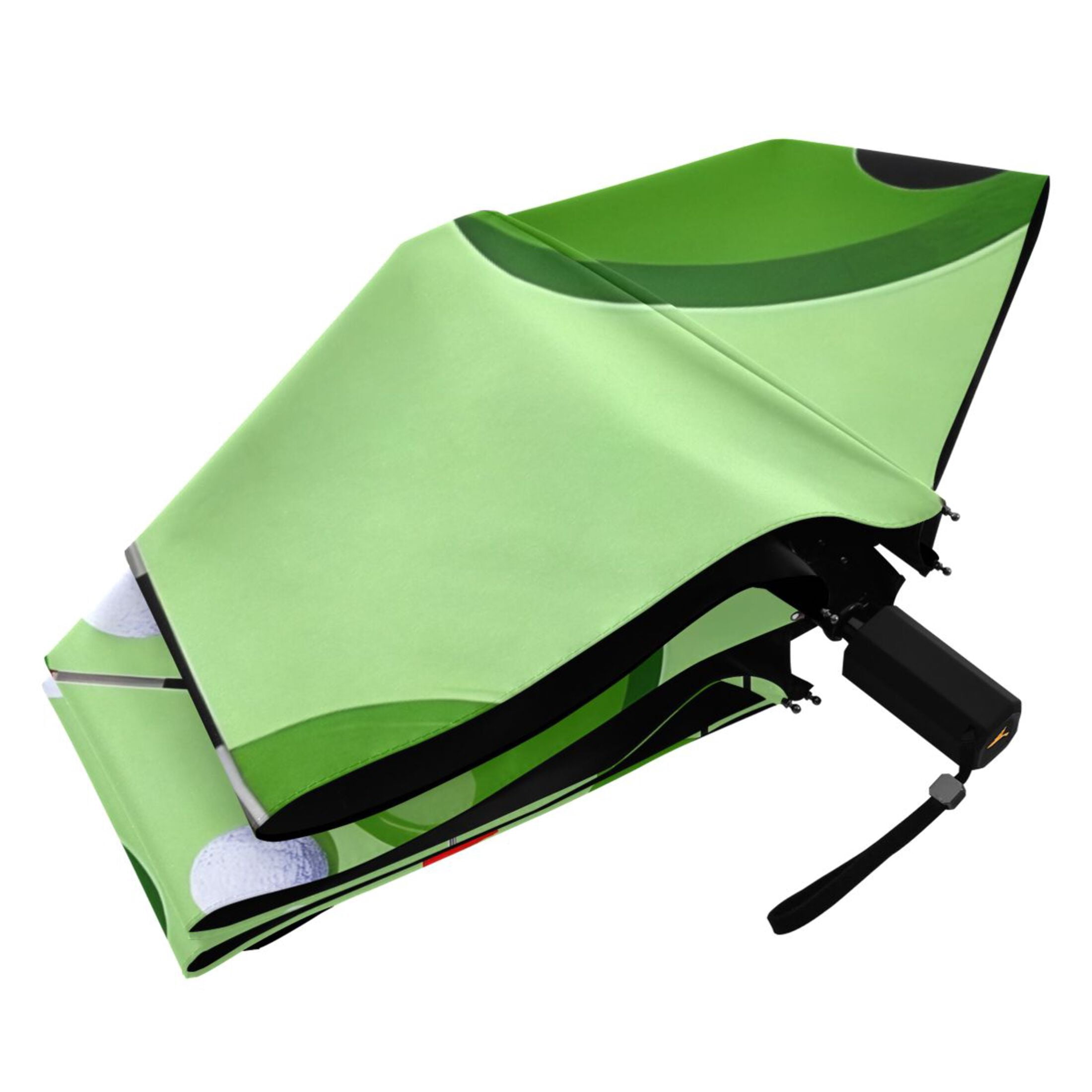 ALAZA Golf Ball and Flag UPF 50+ Compact Folding Umbrella for Rain Travel Umbrella Packable