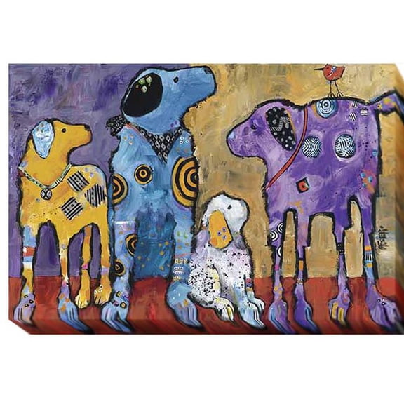 Artistic Home Gallery 1218N965EG Cast of Characters by Jenny Foster Premium Gallery-Wrapped Canvas Giclee Art - Ready-to-Hang, 12 x 18 x 1.5 in.