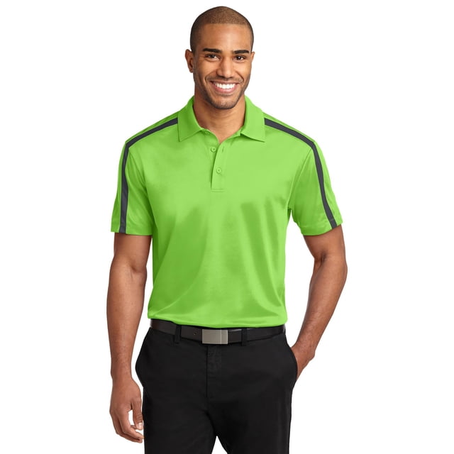 Port Authority Men's Silk Touch Performance Colorblock Stripe Polo. K547