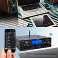 thumbnail image 3 of Pyle PDA4BU Bluetooth 200 Watt Multi Channel Stereo Amplifier Audio Receiver, 3 of 7