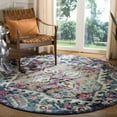 thumbnail image 2 of SAFAVIEH Monaco Keiran Oriental Area Rug, Blue/Fuchsia, 8' x 8' Round, 2 of 8