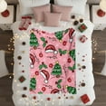 thumbnail image 4 of Hometravel Christmas Themed Blanket, 100x75cm Sofa Throw with Holiday Patterns, Festive Home Decor for Living Room, Bed, Seasonal Comfort and Warmth, 4 of 6