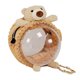thumbnail image 1 of Bolso pequeño para mascotas, lindo, transparente, transpirable, cómodo, portátil, para animales pequeños, con cremallera de aleación, SS, un hombro, cubierta espacial para osito, 1 of 5
