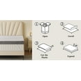 thumbnail image 3 of Extra Firm Mattress Topper Short Queen Size 3 Inch, Pain Relieving Foam Bed Topper for Extra Support, High-Density Foam Mattress Pad with Removable Cover, No Smell, CertiPUR-US Certified, 3 of 9