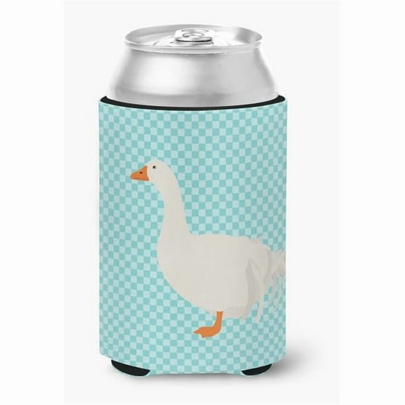 Carolines Treasures BB8076CC Sebastopol Goose Blue Check Can or Bottle Hugger