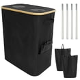 thumbnail image 1 of Kitchen Recycling Bin 140L Bottle Recycling Bin with Lid Large Capacity Kitchen Recycling Trash Can Foldable Recycling Bin Storage with Removable Inner Bag for Kitchens Indoor, 1 of 11