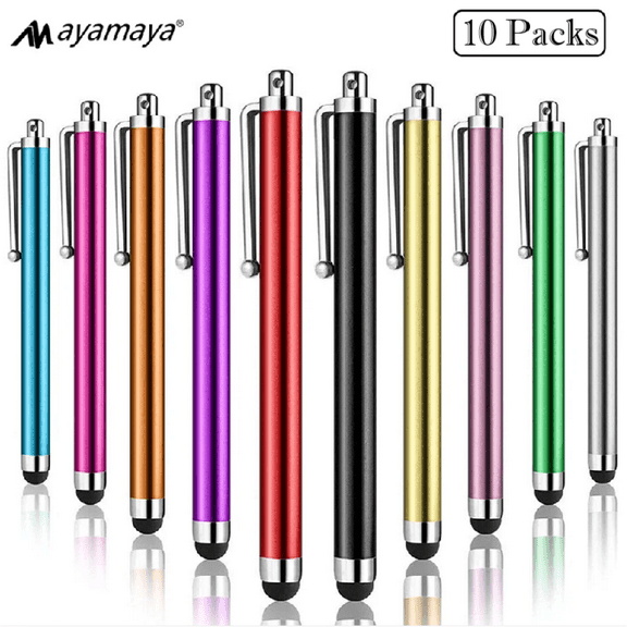 10 Pack Stylus Pens for Touch Screen, AYAMAYA High Precision Stylus Pen for iPhone iPad Tablets Android Samsung Galaxy, Universal Stylus for All Capacitive Touch Screens Devices