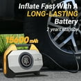 thumbnail image 4 of Tire Inflator Portable Air Compressor for Heavy-duty Vehicle Cordless Air Pump for Car Inflatables 15600mAh Battery, 4 of 6