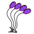 thumbnail image 1 of Grow Light à DEL pour Plantes d'Intérieur 60 W avec 4 DEL Rouges et Bleues, Commutation Automatique, Minuterie 4/8/12 Heures, 3 Modes d'Éclairage, 5 Niveaux de Luminosité, IP66 Étanche à Clip pour Plantes de Bureau Grow Light pour Semis, 1 of 8