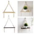 thumbnail image 1 of Wall Shelf,Macrame Tapestry with Wood Shelf Wall Hanging,Handwoven Bohemian Wall Plant Hanger Rack, Woven Rope Holder Home Art Decor,Handmade Cotton Rope Handcraft Decortaion,Bedroom Living Fernando Estante de pared, 1 of 8