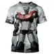 thumbnail image 3 of Camiseta de manga corta con estampado 3D de Mazinger Z para hombre, camiseta moderna con patrón de transformadores, comodidad urbana de verano, 3 of 5