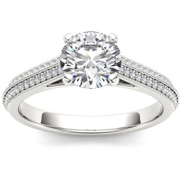 1-1/4 Carat T.W. Diamond Classic 14kt White Gold Engagement Ring