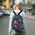thumbnail image 7 of FORMRS Mini Backpack Purse for Women Travel Daypack Casual Shoulder Bag, Glowing Jellyfish, 7 of 7