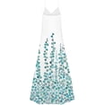 thumbnail image 4 of zanvin Robe Longue Maxi Sans Manches à Col en V pour Femmes, Décontractée, Grande Taille, à Imprimé Floral, 4 of 5