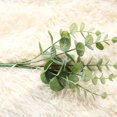 thumbnail image 4 of 4 hojas artificiales de eucalipto, follaje de plantas falsas para el hogar, jardín, oficina, decoración de boda, 4 of 5