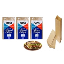 90ct Brown Paper Bags School Lunch Food Drive Meal Prep Snack Party Bag Grocery Household Essential