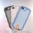 thumbnail image 2 of MYKOMI Compatible with iPhone 7 Plus/8 Plus Clear Case,Cute Fashion Solid Color Curly Wave Frame Transparent Soft Silicone Anti-Scratch Shockproof Protective Slim Case for Women Girls, 2 of 7