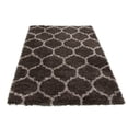 thumbnail image 3 of eCarpetGallery Modern Living Room Area Rug, 5'3" x 7'3", Dark Grey, Agadir Trellis, 3 of 9