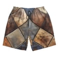 thumbnail image 5 of Goofa Rustic Tile Pattern Printed Mens Swim Trunks Summer Quick Dry Short Beach Swimwear Bathing Suits-XX-Large, 5 of 9