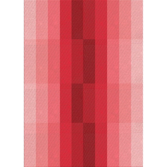 Ahgly Company Machine Washable Indoor Rectangle Transitional Pastel Red Pink Area Rugs, 2' x 5'