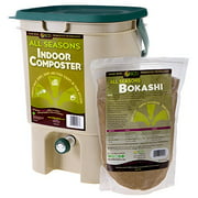 All Seasons Indoor Composter Kit - With All Seasons Bokashi - Tan