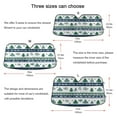 thumbnail image 5 of ALAZA Winter Christmas Snowflake Windshield Sun Shade Car Foldable Sun Visor Block UV Rays Protector 55"x27.6", 5 of 8