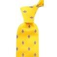 thumbnail image 2 of Scott Allan Collection Yellow Tie for Men | Standard Size 3.3" Adult Tie | Fleur De Lis Necktie, 2 of 5