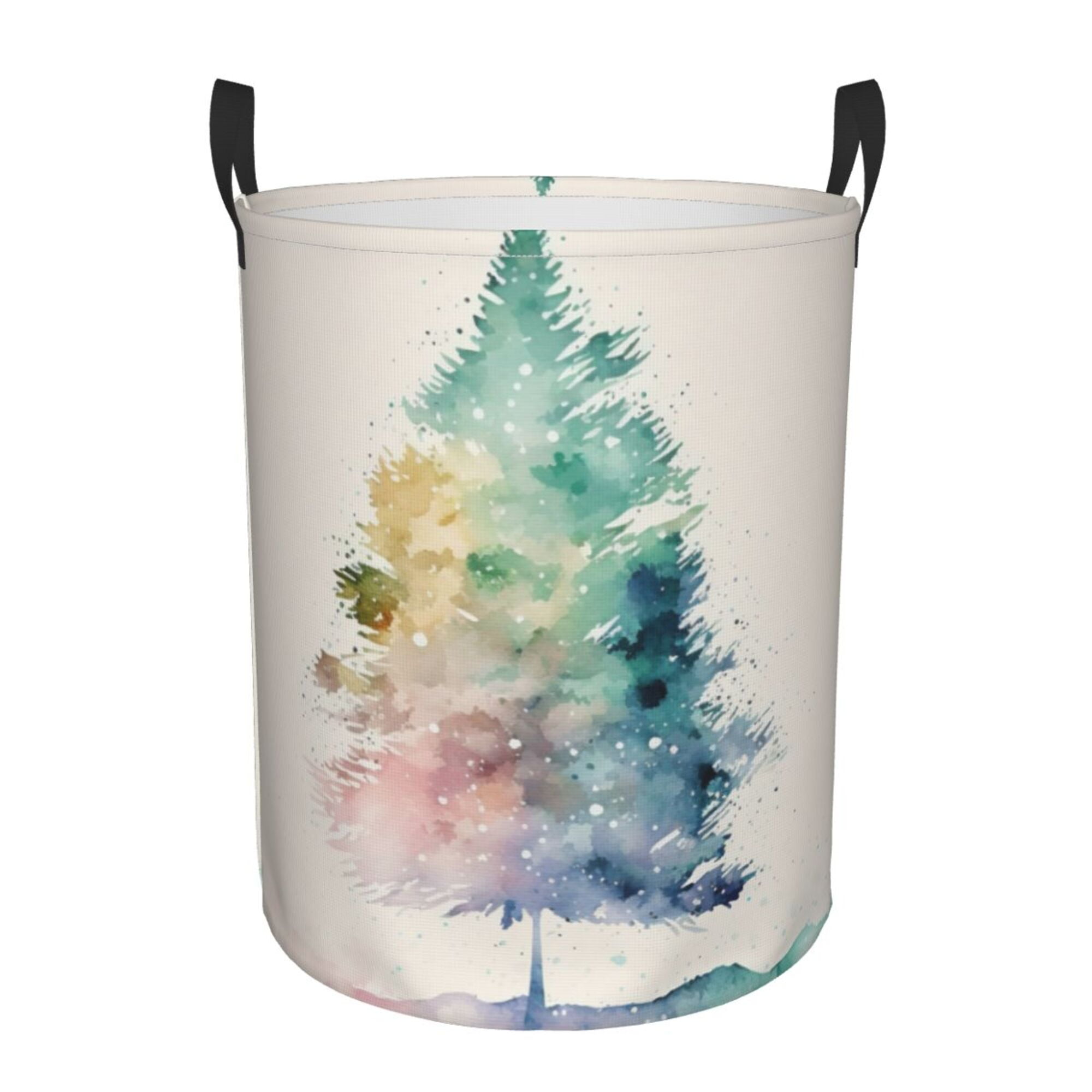 ZICANCN Laundry Basket Organizer, Watercolor Minimalism Collapsible Hamper for Bathroom Bedroom