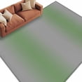 thumbnail image 2 of Green Grey Area Rug 5x7 FT, Non Slip Bedroom Throw Carpet, Modern Minimalist Solid Vertical Stripes Washable Soft Floor Carpet Non-Shedding Rug for Dining Room Bedside Classroom Desk, 2 of 9