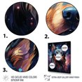 thumbnail image 3 of Designart "Dog Constellations in Cosmic Array I" Animals Canvas Wall Art - Traditional Black Dog Living Room Canvas Art, 3 of 6