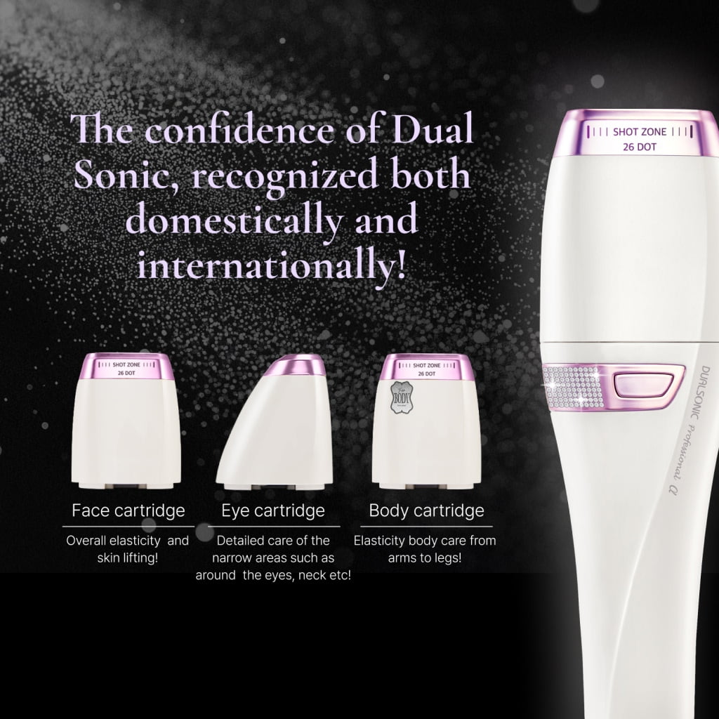 DUALSONIC Professional Alpha HIFU Beauty Device Body Set - Advanced Home Care Skin Lifting & Anti-Aging Device for Face and Body, Korea Skincare, Body care