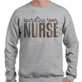 thumbnail image 2 of Operating Room Nurse Leopard Print Sweatshirt Unisex 3X-Large Grey, 2 of 5