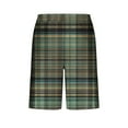 thumbnail image 4 of Xysaqa Men's Comfort Breathable Sleep Lounge Shorts Pockets Plaid Pajama Shorts for Men Summer Casual M-3XL On Clearance, 4 of 6