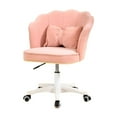 thumbnail image 3 of Luzkey 360 Degree Swivel Office Chair Computer Task Stool for Apartment Office Home Light Pink, 3 of 8