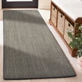 thumbnail image 2 of SAFAVIEH Martha Stewart Maximillian Solid Runner Rug, Charcoal, 2'3" x 8', 2 of 7