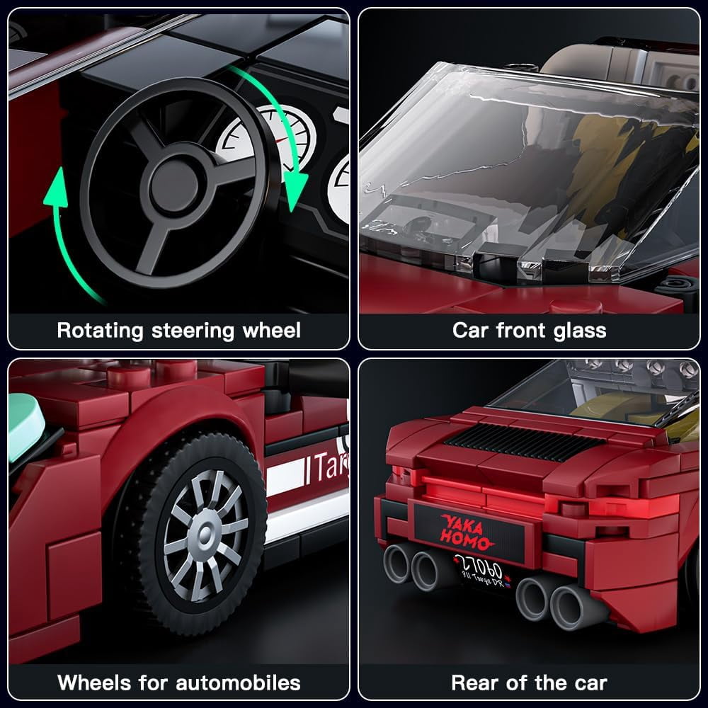 Speed Champion 911 Targa Car Building Sets with Display Case, 27060 Model Car Building Kits for Adults (362PCS)