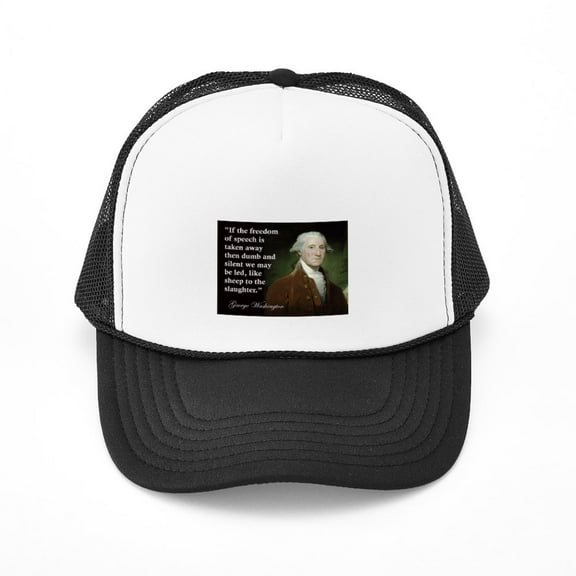 CafePress - George Washington Freedom Of - Adjustable Unisex Printed Trucker Hat with Mesh Back