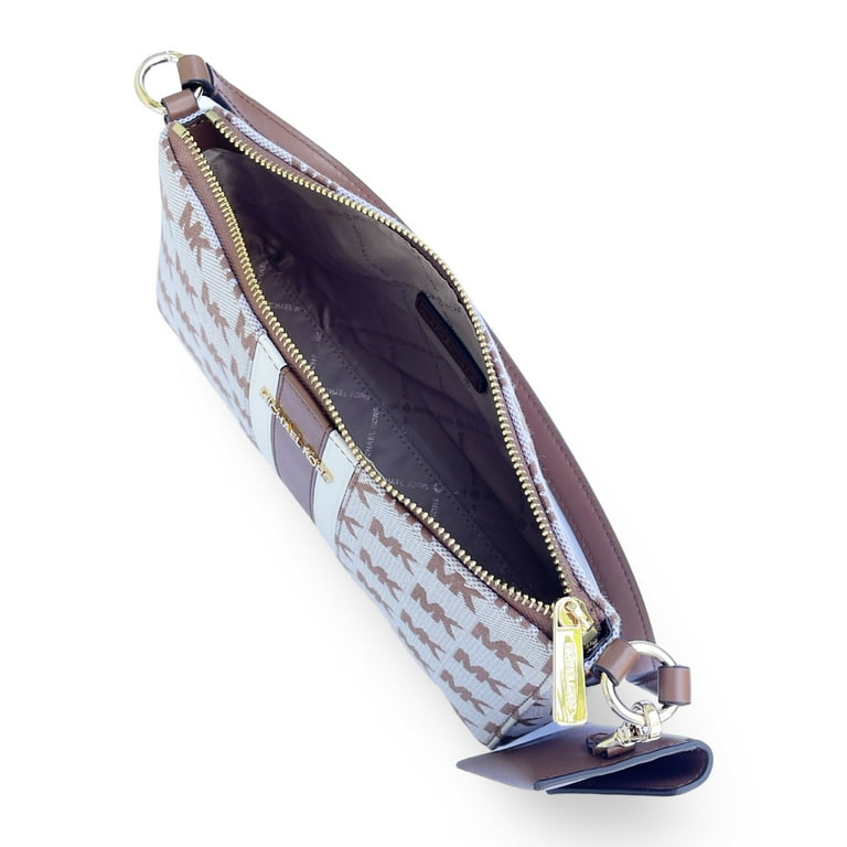 Michael Kors Women's Vincent Medium Logo Jacquard Pochette with