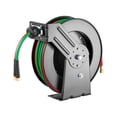 thumbnail image 1 of VEVOR Retractable Welding Hose Reel 1/4 in x 50FT Oxygen Acetylene Rubber Hose R Grade, 1 of 9