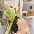 Animal Dinosaur Hat With Plush Moving Ears Jumping Up Beating Funny Cap