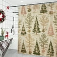 thumbnail image 5 of Cinvoph 59"x71" Merry Christmas Shower Curtain Star & Xmas Tree Curtain, Waterproof Bath Curtain with Hooks, Winter Holiday Decor for Bathroom Home Party New Year, 5 of 6