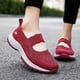 thumbnail image 1 of XIHAHA-zapatos antideslizantes de malla transpirable para mujer, zapatillas tejidas, ligeras, con plataforma plana, para caminar, Verano, 1 of 4