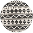 thumbnail image 1 of Safavieh Dhurries 6' Round Hand Woven Flat Weave Wool Rug, 1 of 10
