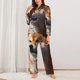 thumbnail image 2 of Fotbe Regal Shiba Inu Conjunto de Pijama de Manga Larga para Mujer con Estampado, Ropa de Dormir de 2 Piezas, Conjunto de Casa Suave y Cómodo con Bolsillos-X-Large, 2 of 7