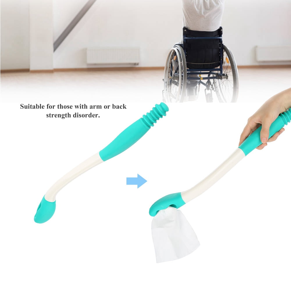 ESTINK Long Handle Wiper Comfort Bottom Wiper Holder Toilet Paper Tissue Grip Self Automatically Remove Used Tissue